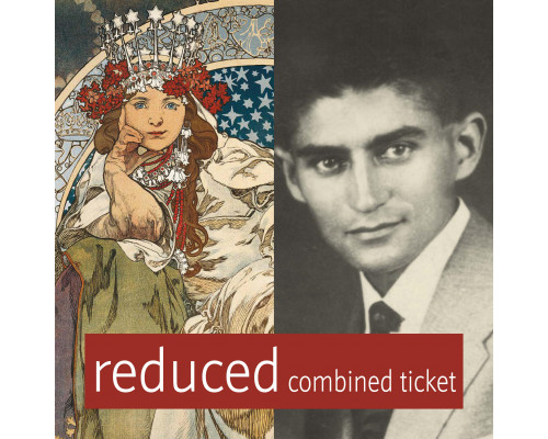 Mucha & Kafka Museum combined reduced ticket